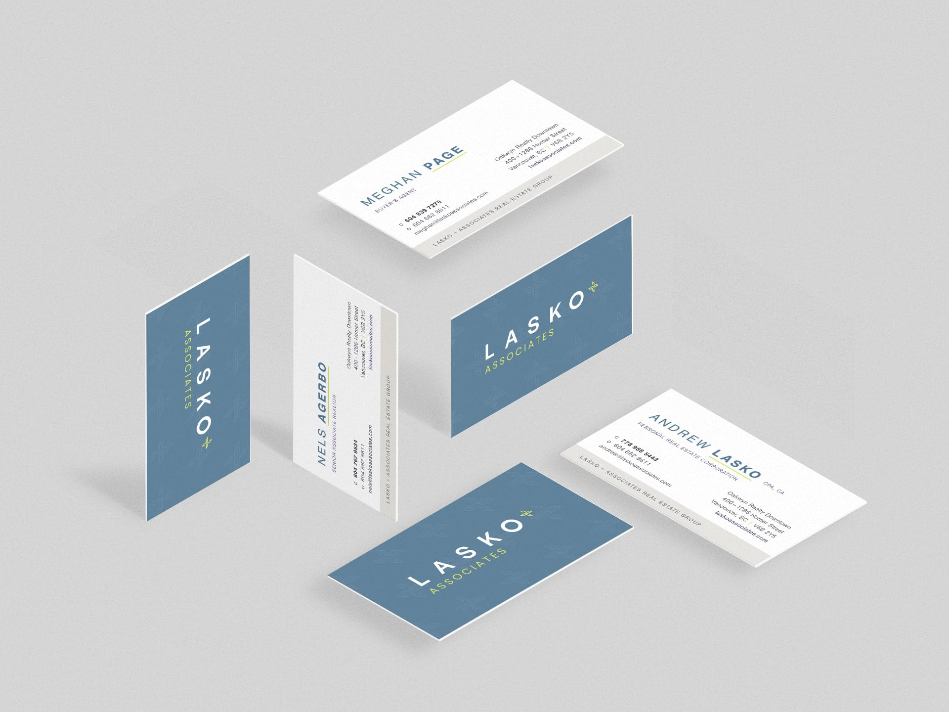 Y5 Creative Case Studies 2019 Business Cards Lasko And Associates Real Estate Group