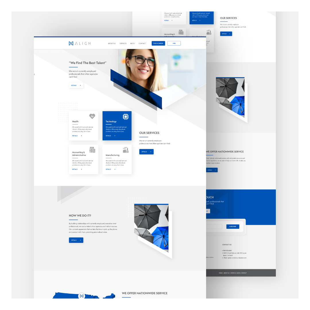 Align Executive Search Website