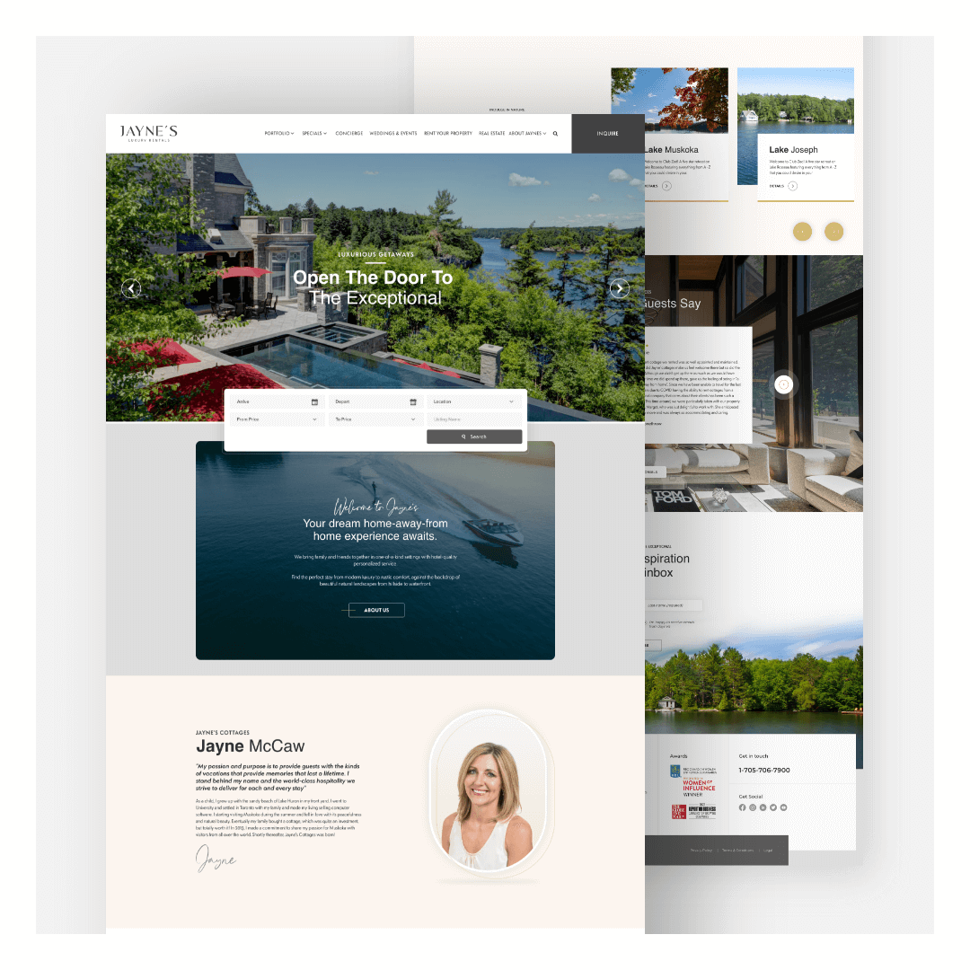 Jayne’s Cottages Homepage