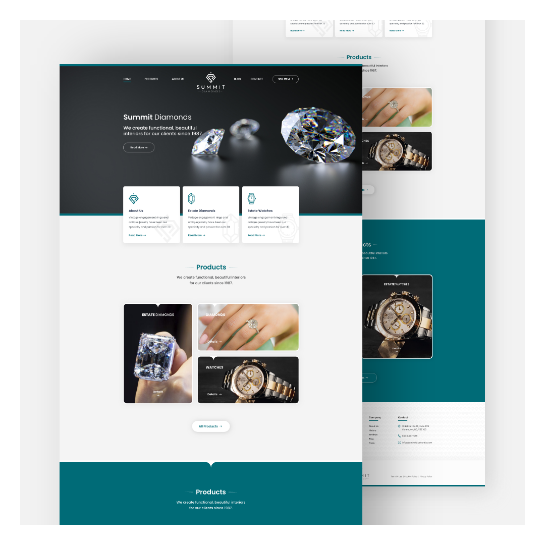 Summit Diamonds - Website Page